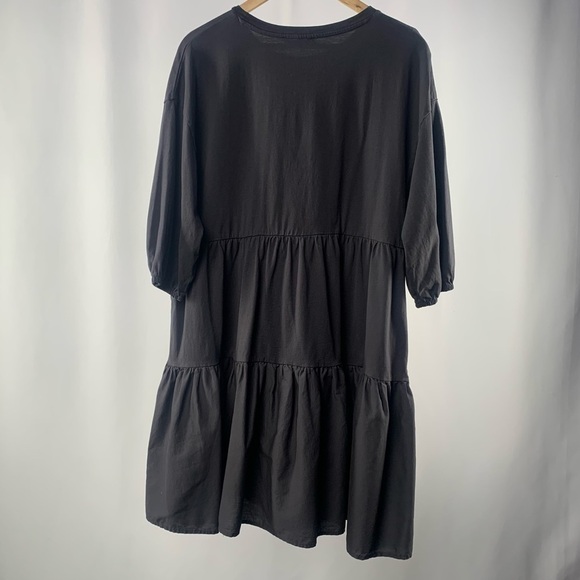 Zara Pleated Dress in Dark Grey Size‎ Medium - Picture 3 of 6